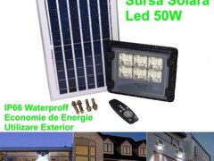 PROIECTOR LED 50W CU PANOU SOLAR