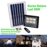 PROIECTOR LED 50W CU PANOU SOLAR